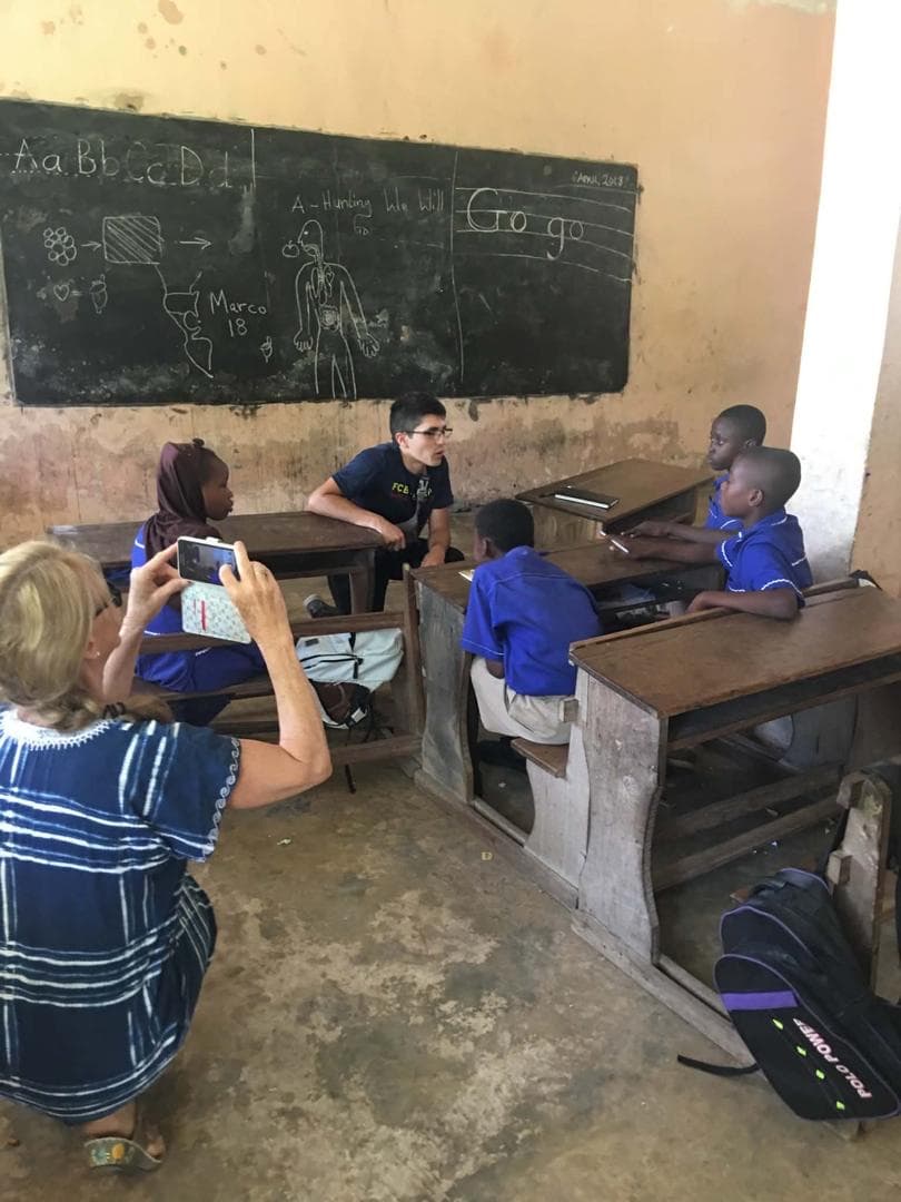 Students from the University of South Florida on a volunteer mission at Countryside Children's Welfare Home